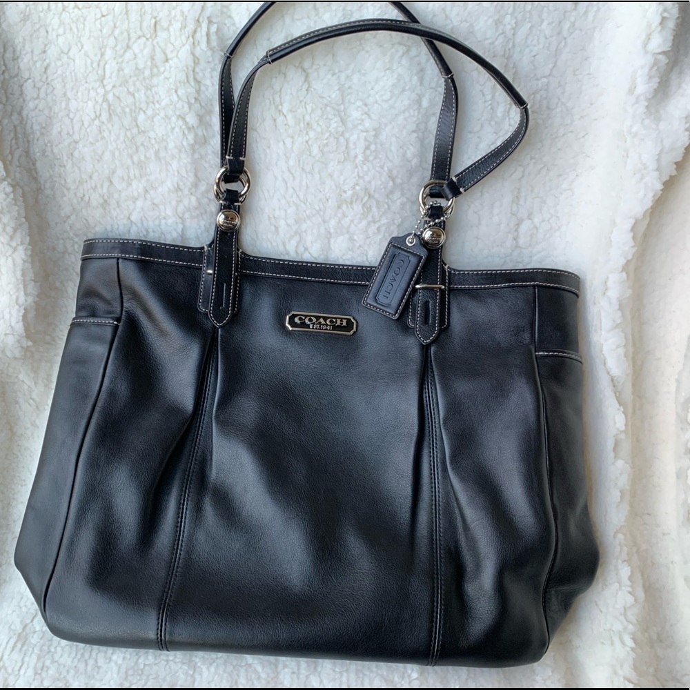 Authentic Coach leather tote bag